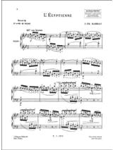 L' Egyptienne - RAMEAU - Partition - Piano